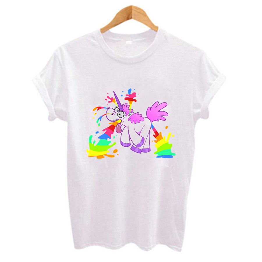 unicorn print t shirt