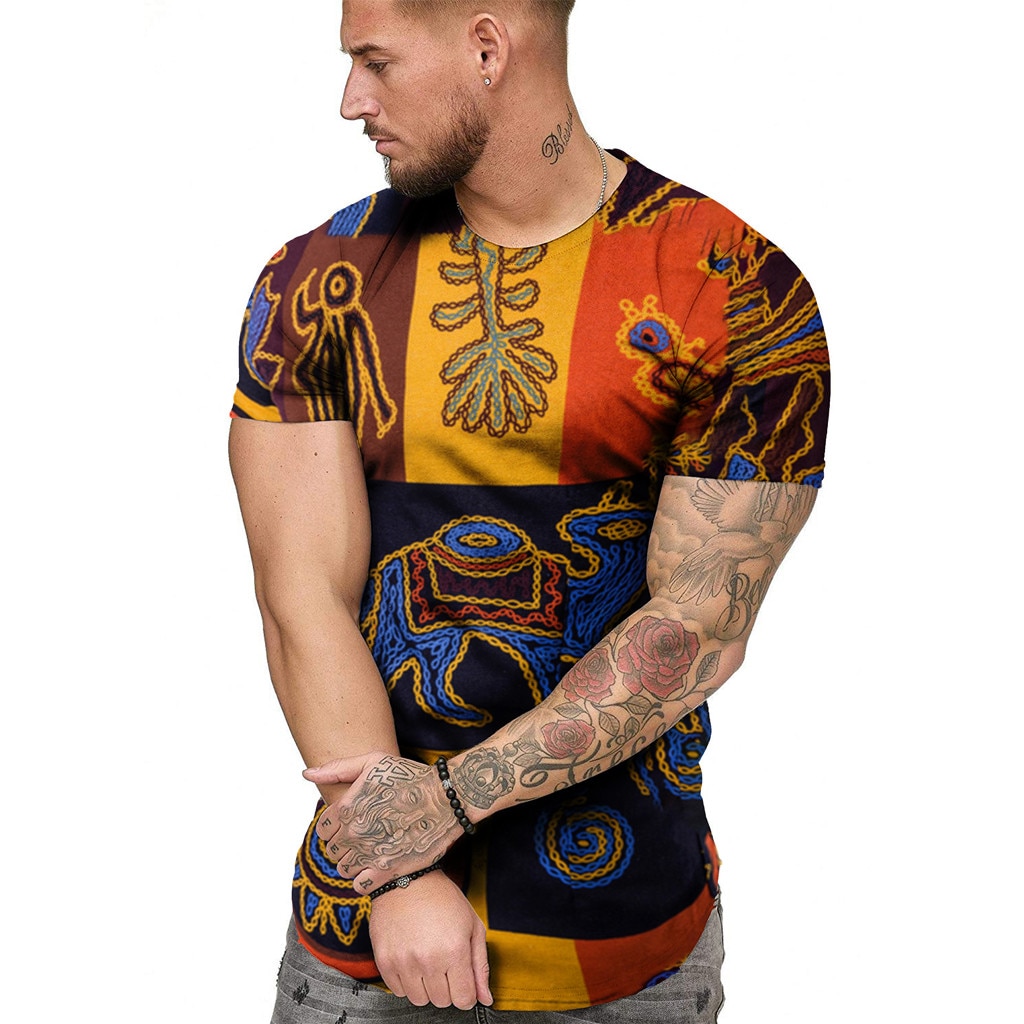 african print t shirts for men