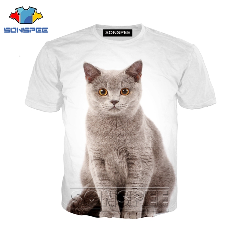 Buy womenu0027s t shirt cat graphic 3d cheap online