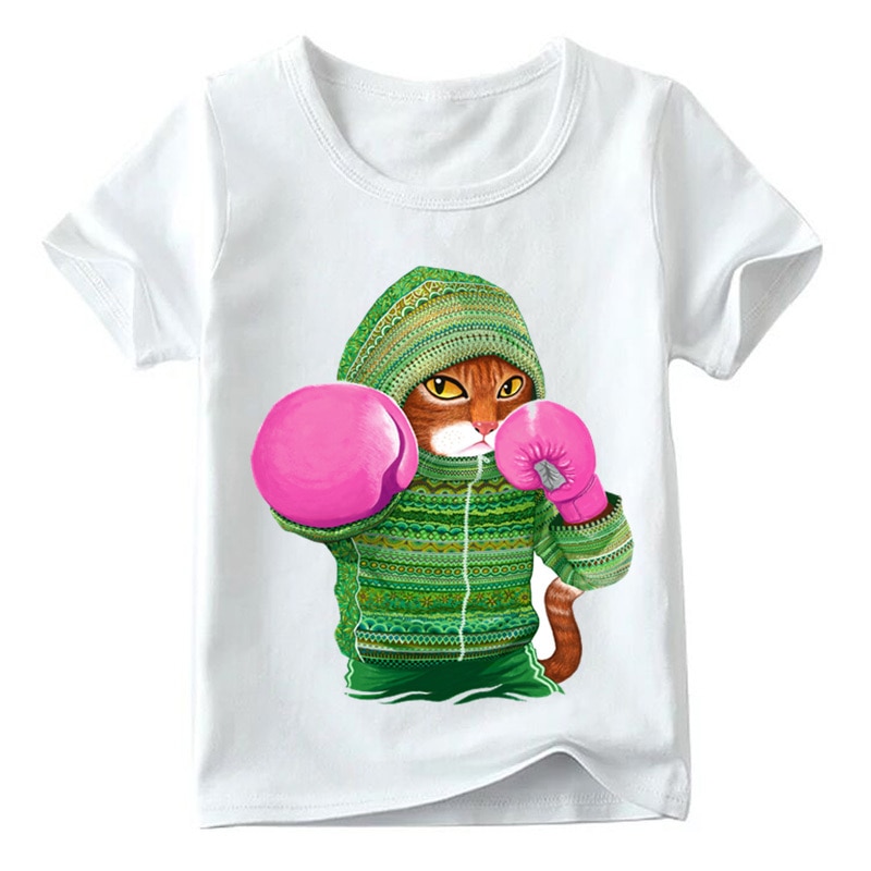 boxing cat t shirt