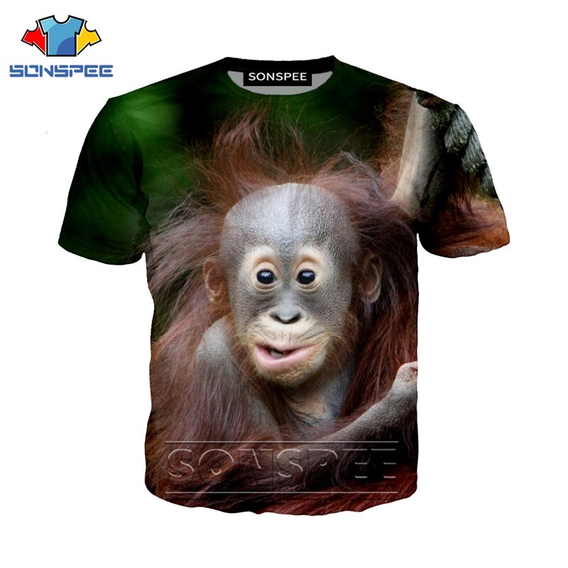 shirt with monkey face