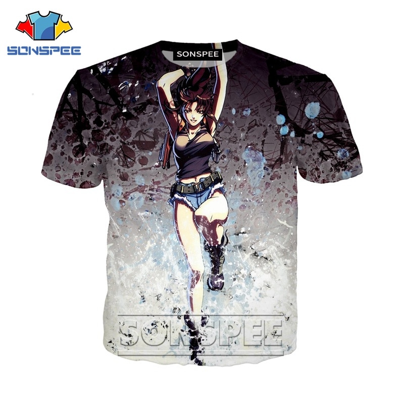 black lagoon anime t shirt